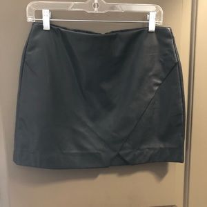 Black Leather Mini Skirt